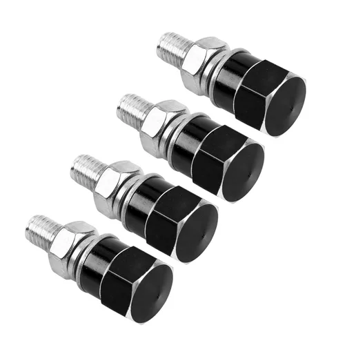 Miniatura 3 de 4 tornillos para marco de matrícula, tornillos universales para marco de matrícula, tornillos para motocicleta (negro)