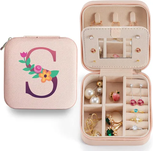 Estuche de joyería de viaje, caja organizadora de joyas, organizador de joyas, organizador de viajes, organizador de joyas pequeño, organizador de