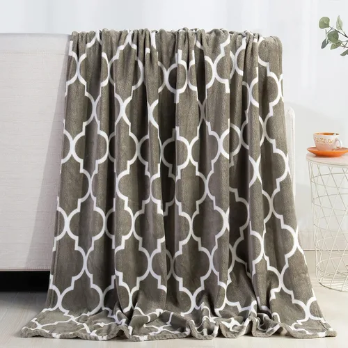 Miniatura 30 de Elegant Comfort Manta de Forro Polar de Terciopelo de Lujo Súper Suave con Estampados Navideños - Decoración del Hogar con Tema Navideño, Manta