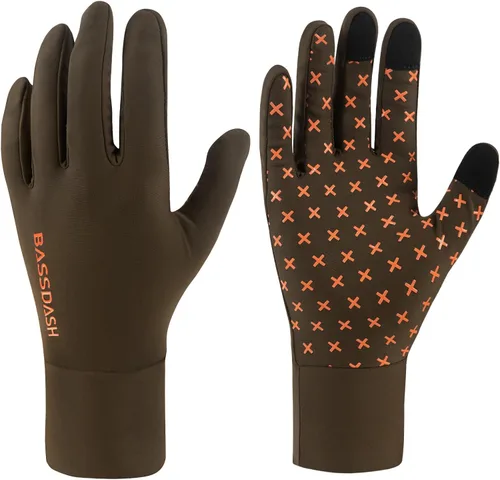 Miniatura 11 de BASSDASH Guantes de caza de camuflaje para hombres UPF 50+ Guantes ligeros con pantalla táctil para pesca, senderismo y actividades al aire libre