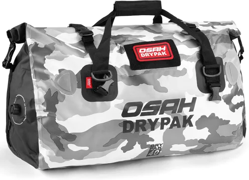 Miniatura 22 de OSAH DRYPAK Bolsa de lona impermeable – Bolsa seca para motocicleta con gran espacio de almacenamiento, bolsas de equipaje impermeables con bolsillo
