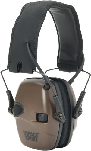 Howard Leight Impact Sport - Orejera Bluetooth para disparar, color negro, atenuación de ruido de 21 dB, unisex para jóvenes y adultos Flat Dark