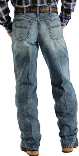 Miniatura 2 de Cinch Mens Black Label 2 0 Medium Stonewash Jeans 30x30 Medium Blue, Azul