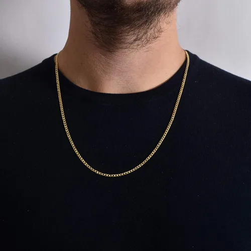 Miniatura 3 de NYC Sterling Collar de cadena de plata de ley de 0.118 pulgadas (0.118 in) con eslabones de eslabones 925 para hombres y mujeres, fabricado en Italia