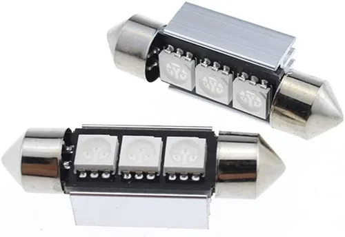 Miniatura 5 de Bombillas LED Festoon 6411 6418 C5W de 9 a 30 V extremadamente brillantes, sin errores, 1.5 pulgadas, 1.417 in para luces de cúpula de mapa
