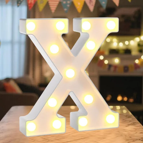 Miniatura 34 de Letrero de números con luz LED de marquesina, letrero de números de cumpleaños iluminado para decoración de fiesta de cumpleaños, pared de bar