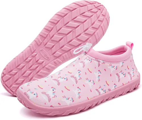 Miniatura 3 de Racqua Zapatos acuáticos para niños y niñas, zapatos acuáticos de secado rápido para playa y piscina (niños pequeñosgrandes)