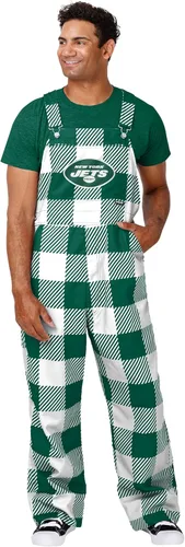 Miniatura 9 de FOCO NFL mens Nfl Team Logo Plaid Bib Overalls
