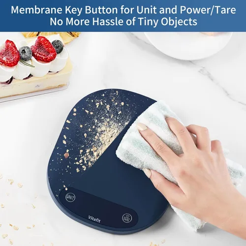 Miniatura 6 de Vitafit - Báscula digital para alimentos de 33 libras/15 kg de alta precisión 0.1 oz/1 g, nuestra propia báscula de cocina de fábrica profesional