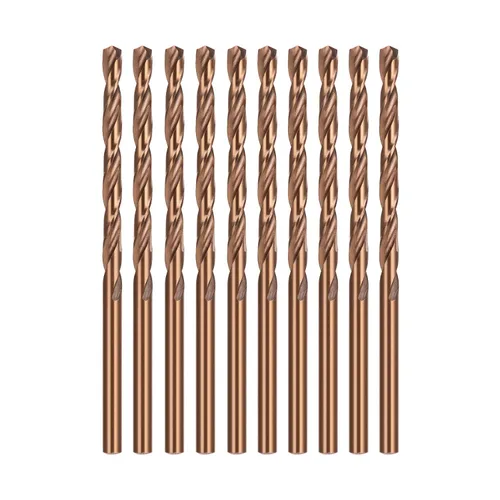Miniatura 16 de Juego de brocas de cobalto de 1/4 de pulgada, brocas helicoidales M35 Jobber, adecuadas para perforar en metal duro, acero inoxidable, hierro