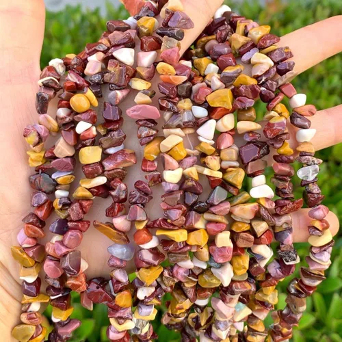 Miniatura 14 de Adabele Cuentas sueltas de gemas de cristal natural Chrysocolla de 15 pulgadas, con agujero perforado, de forma libre, espaciadores de piedra