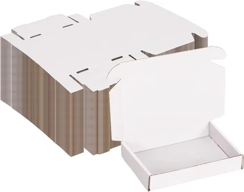 Miniatura 32 de MEBRUDY Cajas de envío de 4 x 4 x 2 pulgadas, paquete de 100 unidades, pequeñas cajas de cartón corrugado para enviar por correo, embalaje de Marrón
