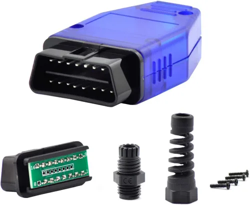 Miniatura 9 de Auto Car OBD2 - Conector de 16 pines, adaptador de conector macho de 16 pines, enchufe macho estándar de 16 pines, carcasa OBD, herramienta de Negro
