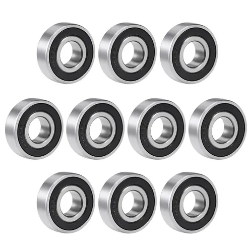 Miniatura 14 de uxcell 687-2RS Rodamientos rígidos de bolas de 0.276 in de diámetro interior 0.551 in OD 0.197 in Diámetro doble sellado cromo acero Z2 10 piezas