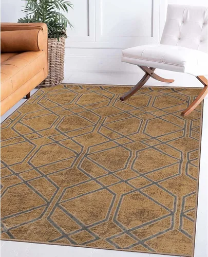 Miniatura 16 de Superior Alfombra de área de 2 x 3 pies y 0.394 in de altura con respaldo de yute, tejida a la moda y asequible colección Abner, color negro