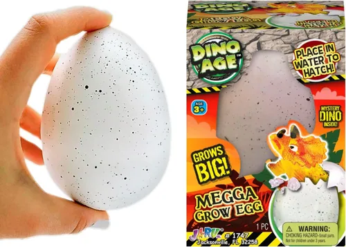 JA-RU Huevos Gigantes de Dinosaurio Crecientes Juguetes (1 Huevos Surtidos) Sorpresa Mágica Eclosión y Crecimiento en Agua Animales para Niños,