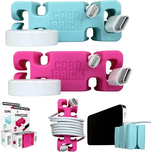 Miniatura 7 de CordBrick Rellenos para Calcetines para Adultos Gestión de Cables Soporte de Cable con Peso Envoltorio de Cable Soporte para Teléfono - Organizador