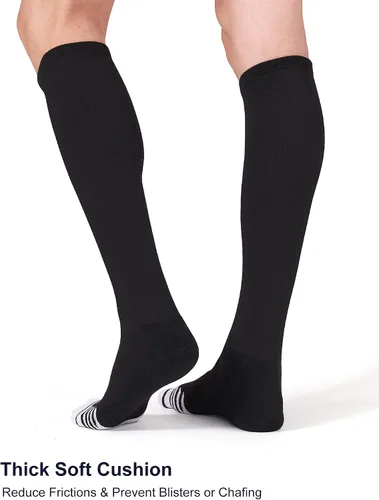 Miniatura 5 de FITRELL Paquete de 2/3 calcetines de béisbol y sóftbol para niños, jóvenes, hombres y mujeres, calcetines altos hasta la rodilla (varios colores)