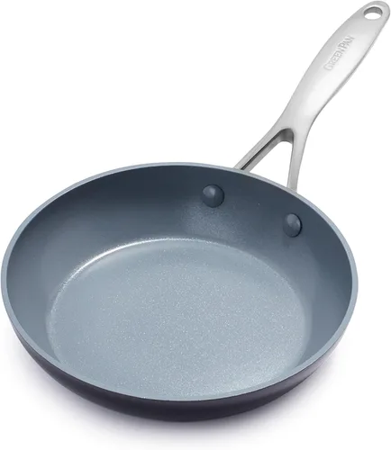 Miniatura 14 de GreenPan Valencia Pro - Juego de sartenes antiadherentes de cerámica de 10 y 12 pulgadas, utensilios de cocina anodizados duros sin PFAS, listos
