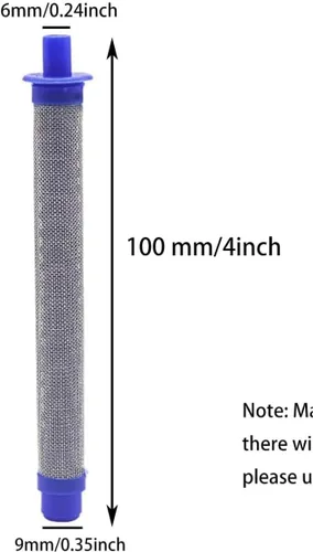 Miniatura 7 de 288749 Filtro de pistola pulverizadora sin aire 60 malla compatible con modelos de pistola pulverizadora SG10, SG20, SG Pro, SG2 y SG3 (paquete de 5)
