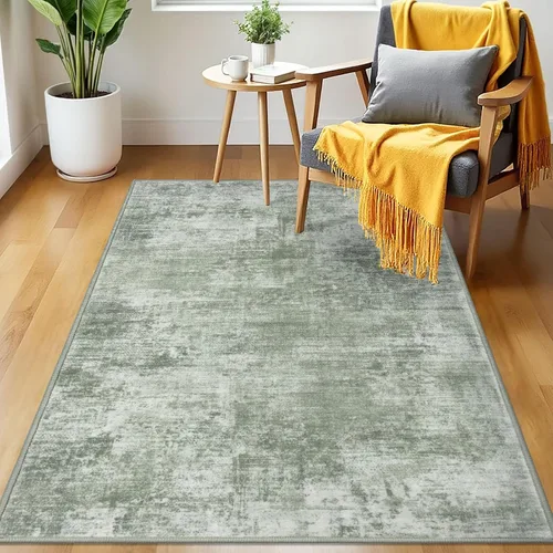 Miniatura 758 de IOHOUZE Alfombra abstracta lavable de 3 x 12 pies para pasillos, antideslizante para cocina, camino de entrada de lana sintética para interiores