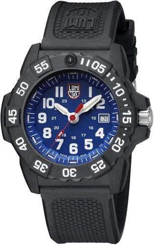 Miniatura 2 de Luminox Navy Seal - Reloj azul para hombre serie XS35033500 resistente al agua de 6562ft caja y correa de carbono ligeras visibilidad nocturna