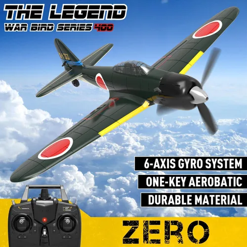 Miniatura 8 de VOLANTEXRC Avión RC para principiantes, avión RC de la Segunda Guerra Mundial 4CH A6M Zero con Aileron, avión de control remoto de 2.4 GHz con auto