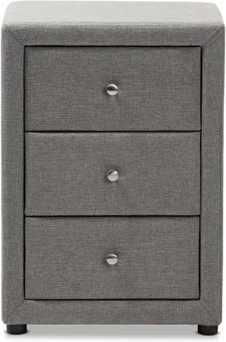 Miniatura 5 de Baxton Studio Vanessa - Mesita de noche, color beige