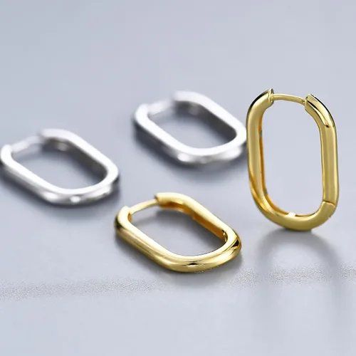 Miniatura 6 de THOKUNA 18K Gold Plated 925 Sterling Silver Huggie Hoop Earrings for Women