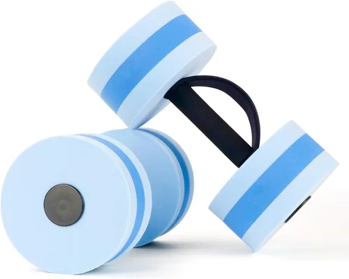 Miniatura 10 de Pesas de agua para ejercicio de piscina, 2 unidades, mancuernas de agua, aeróbicos, pesas de piscina, pesas acuáticas de resistencia ligera