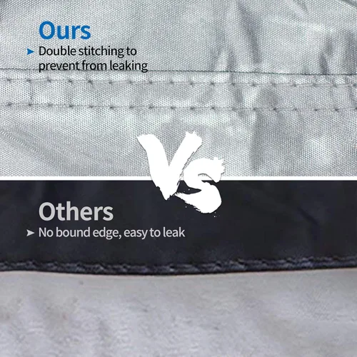 Miniatura 7 de i Cover Kayak, Almacenamiento Exterior de Servicio Pesado Impermeable, Resistente a los Rayos UV, Cubiertas para Embarcaciones que se Adaptan a Negro