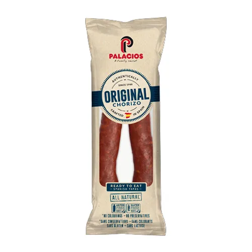 Miniatura 5 de Chorizo Autentico HOT de Palacios. Importado de España. Paquete de 6 unidades de 7.9 oz