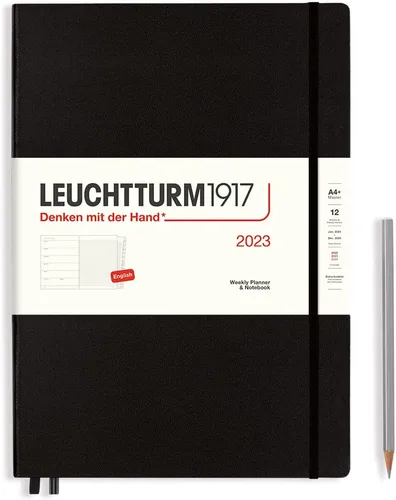 Miniatura 6 de LEUCHTTURM1917 - Agenda semanal y cuaderno mediano (A5) 2023 con folleto extra, rojo (1 de enero - 31 de diciembre de 2023)