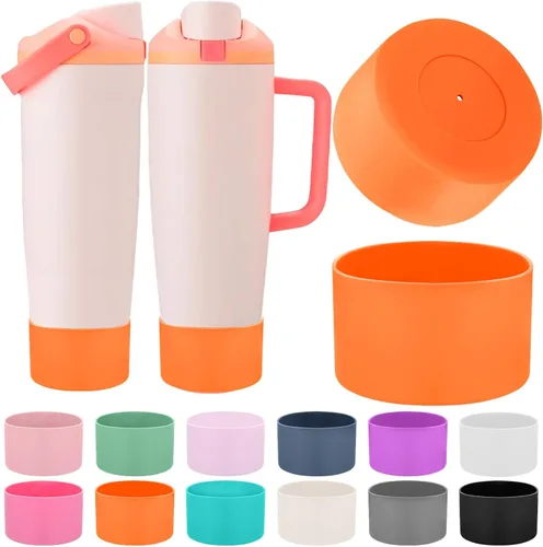 Miniatura 10 de Mity rain 2 piezas de botas protectoras de silicona para botellas y vasos FreeSip Sway de Owala de 30 oz y 40 oz - Accesorios para owala, mejora