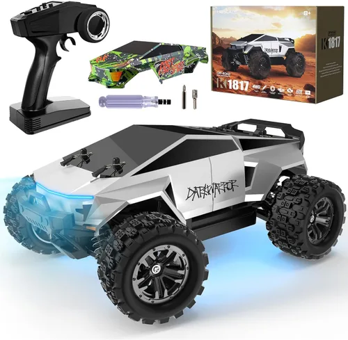 Miniatura 10 de Juguete de piscina – Auto de control remoto anfibio con pistola de agua – Camión monstruo 1:16, camiones RC impermeables, auto RC todo terreno