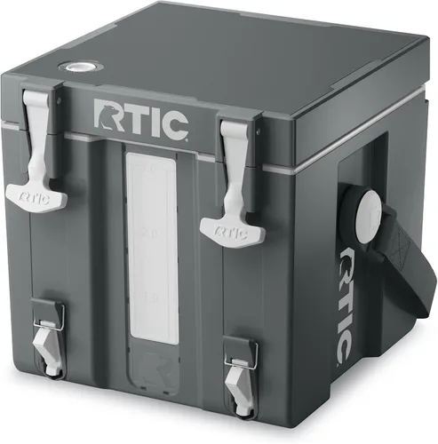 RTIC Enfriador de Agua Halftime Contenedor Transportable Portátil, Dispensador de Bebidas, Apilable con 2 Grifos, Sin Botella, Libre de BPA, para