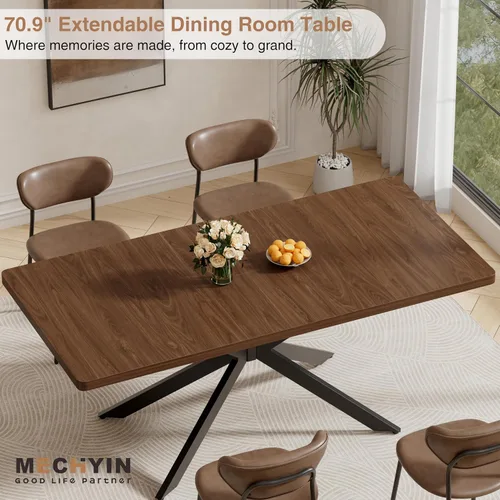 Miniatura 3 de MECHYIN Mesa de comedor extensible para 4, 6, 8, 10