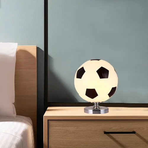 Miniatura 6 de Lámpara de escritorio de mesa de balón de fútbol de cristal, regalo para fanáticos del fútbol, regalo de Navidad para adolescentes