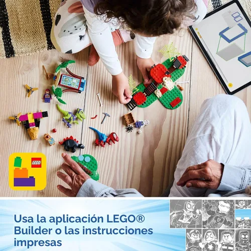 Miniatura 6 de LEGO Marvel Spidey y Sus Amigos Asombrosos, Spidey y la Batalla del Raptor de Gobby en la Casa del Árbol HQ - Juguete de Construcción de Dinosaurios