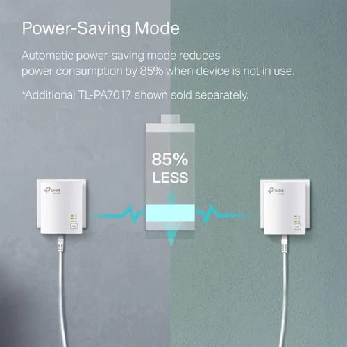 Miniatura 4 de TP-Link AV1000 Powerline Ethernet adaptador (TL-PA7017) - Puerto Gigabit, enchufe y reproducción, Ethernet sobre potencia, tamaño nano, ideal