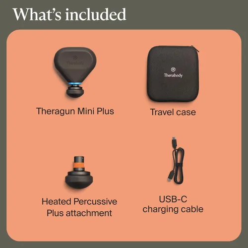 Miniatura 9 de TheraGun Therabody - Pistola de masaje Mini Plus - Masaje portátil mejorado con calor - Esencial de viaje para una recuperación más rápida sobre