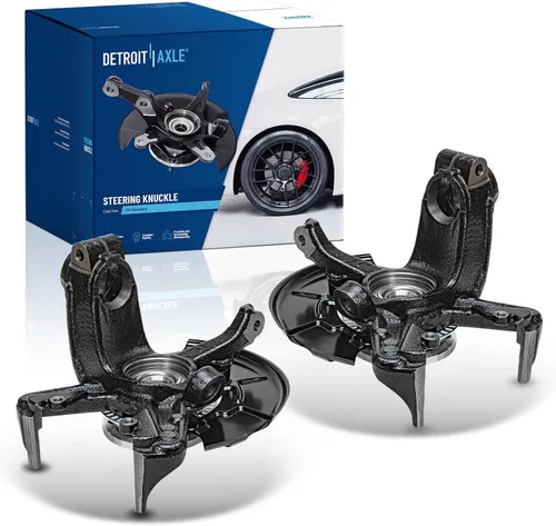 Miniatura 10 de Detroit Axle - Kit de nudillos traseros izquierdo FWD para Hyundai Santa Fe 2007-2009 Veracruz 2007-2012, reemplazo del conjunto de cojinete