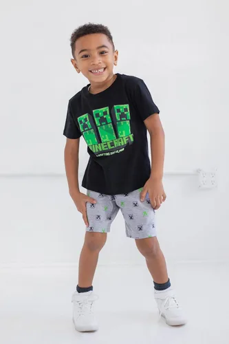 Miniatura 2 de Minecraft Conjunto de pantalones cortos de rizo francés para niños