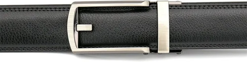 Miniatura 3 de Cinturón de cuero genuino cómodo para hombre con hebilla de un clic, apto para 27-46