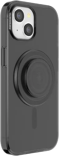 Miniatura 3 de PopSockets Funda para iPhone 15 con agarre redondo para teléfono compatible con MagSafe, funda de teléfono para iPhone 15, compatible con carga Negro