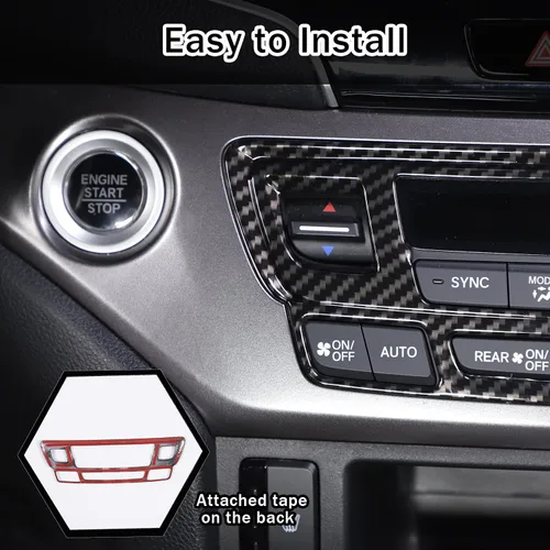 Miniatura 5 de Marco de Botón de Modo de Aire Acondicionado de Consola Central Moldura para Honda Pilot 2016-2022/ Honda Ridgeline 2017-2023/ Honda Passport