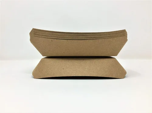 Miniatura 6 de Mr Miracle Bandeja de papel para perros calientes de 7 pulgadas en papel kraft. Paquete de 100. Desechable, reciclable y totalmente biodegradable.