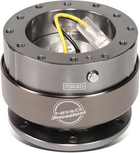 NRG Innovaciones. Liberación rápida, Plomizo/ titanio cromo (Gun Metal Body/Titanium Chrome)