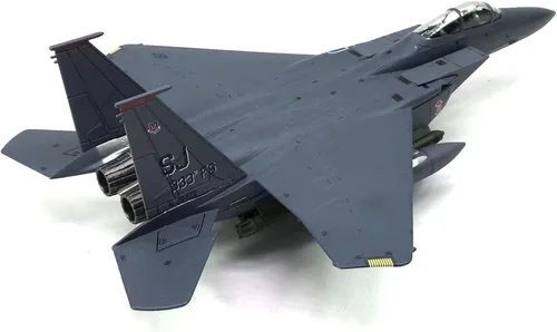 Miniatura 2 de TECKEEN Escala 1/100 F-15E Strike Eagle Model Plane Diecast para colección