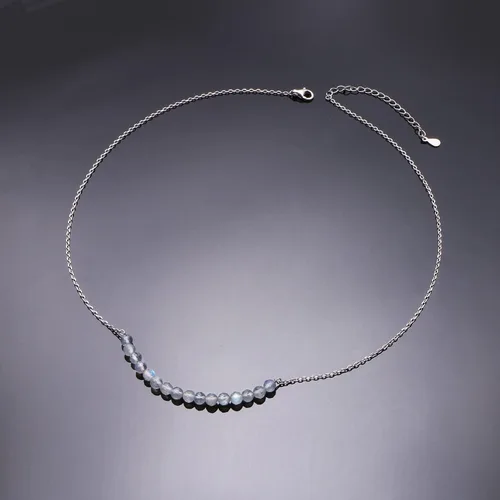 Miniatura 3 de Collar de plata de ley real con dije de corazón para hermana, regalo de hermana